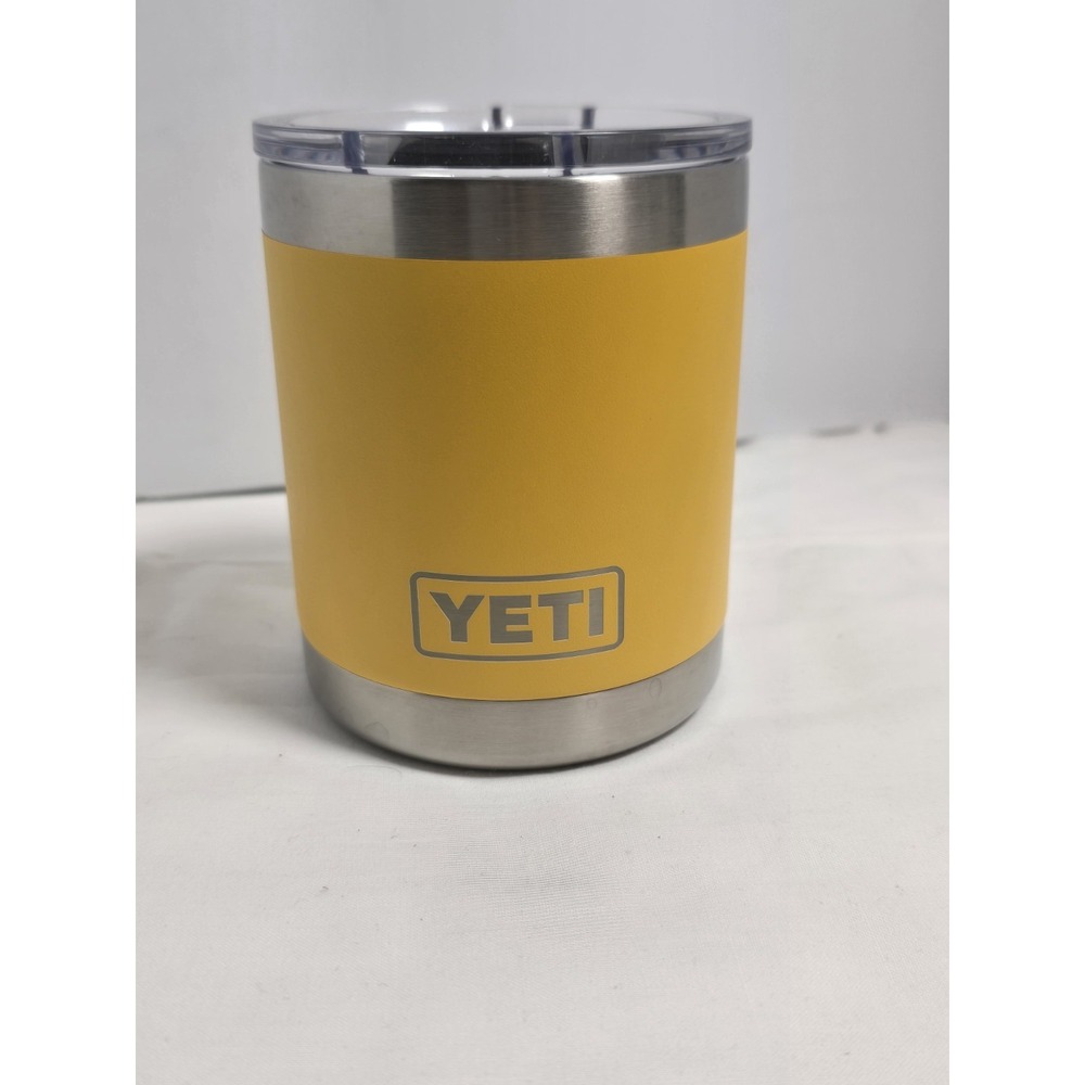 YETI Rambler 10 oz LOWBALL Magslider Limited Edition Retired ALPINE‎ YELLOW